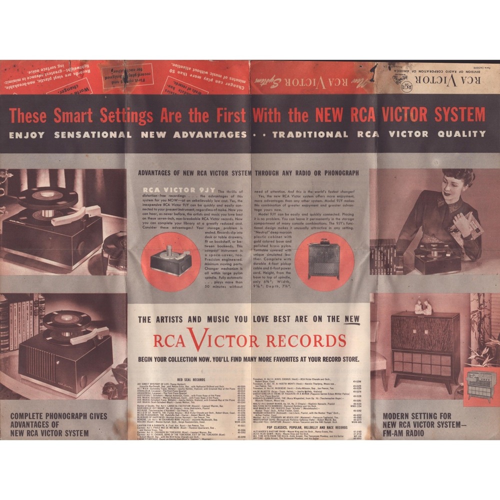 Vintage RCA Victor 45 RPM System Promotional Brochure Catalog Circa 1949 - Picture 4 of 6